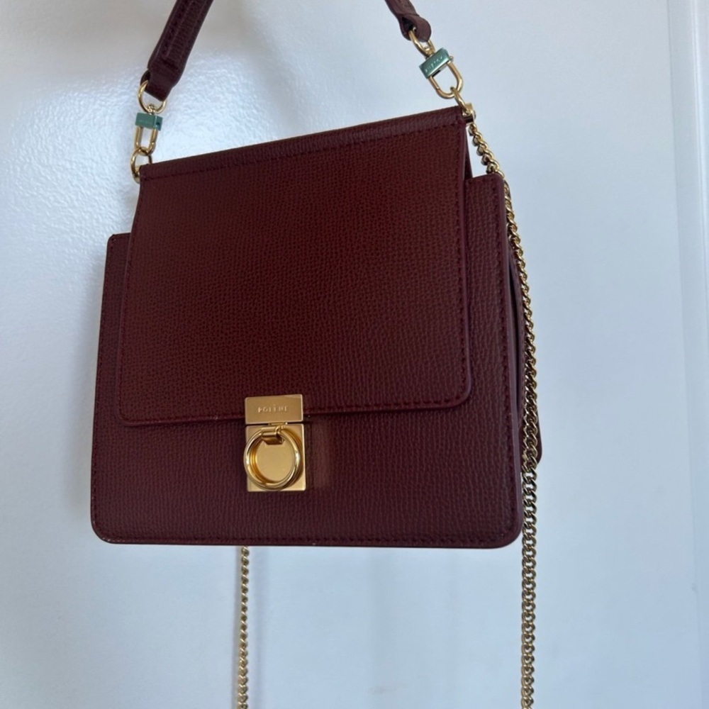 Polène Mini Sept in Smooth Burgundy - Picture 4 of 9